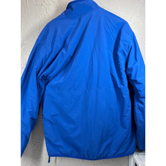 Chubbies Mens Blue Trees Bears Sherpa Reversible Jacket Quarter Zip Size Medium - Picture 3 of 8